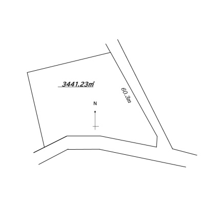 北海道二海郡八雲町の土地 | 100万円 | 3441.23m² | Akiyama house finder