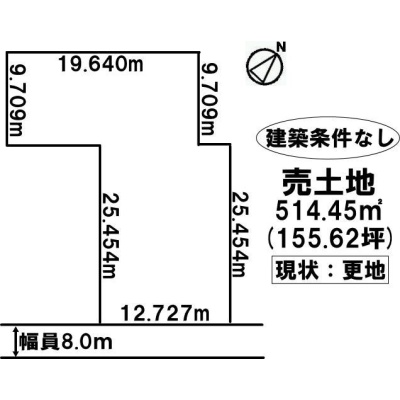 北海道苫小牧市の土地 | 1980万円 | 514.45m² | Akiyama house finder