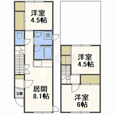 枝番5-24-2 A-2号室 間取り