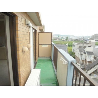 最上階住戸のバルコニー