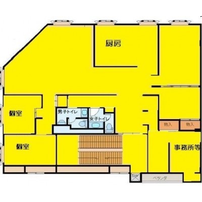 2階 貸店舗 間取り