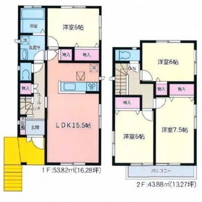2号棟間取図