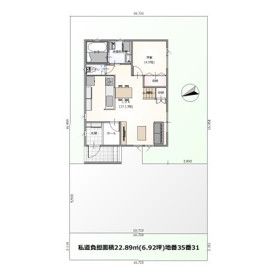 1Fレイアウトです。