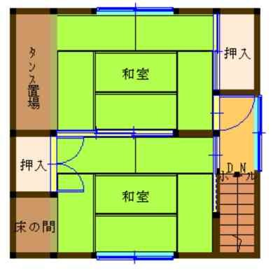 2階部分間取り