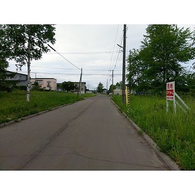 前面道路から北方