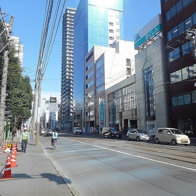 市電停留所から徒歩2分♪