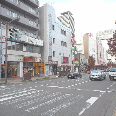 大きい通りに面しています♪