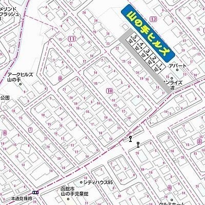 山の手ダイソーから上がっていきます 区画№4・5は未造成