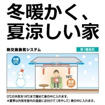 熱交換換気システムで寒い冬も快適