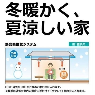 熱交換換気システムで凍れる冬もあったか