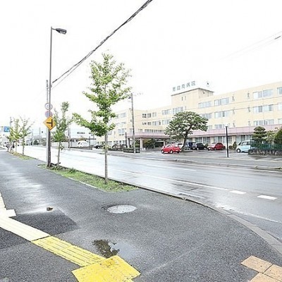 目の前が恵庭南病院です