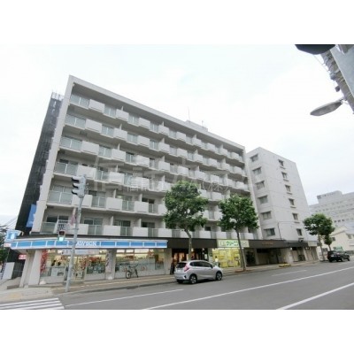 コンビニ:ローソン札幌西15丁目店:77m