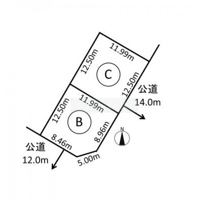 区面図:区画Bになります
