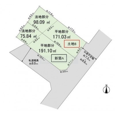 区面図:区画Bになります