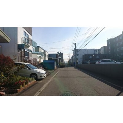 前面道路8m市道に間口13.5m