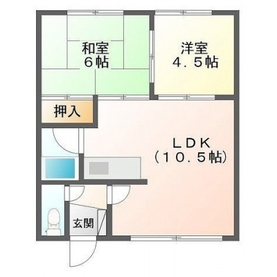 2LDK間取り図