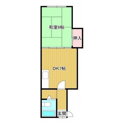 1DK間取り図