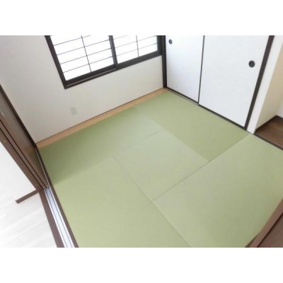 【リフォーム後和室】畳の表替え、クロス・ふすま貼替、建具交換