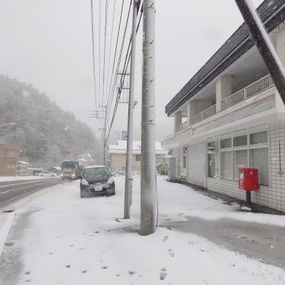 前面は道道のため広め