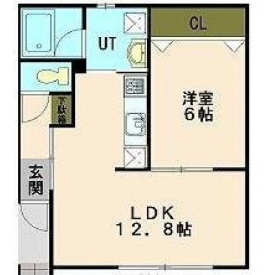 1LDK LDK12.8・洋室6