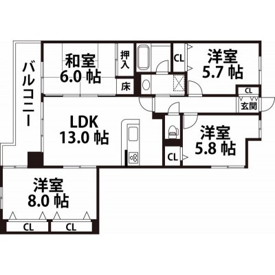 間取図※現況を優先とします