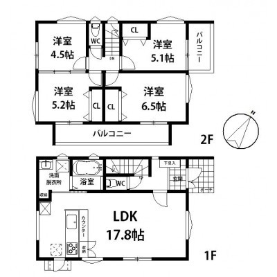 間取り図※現況を優先とします。