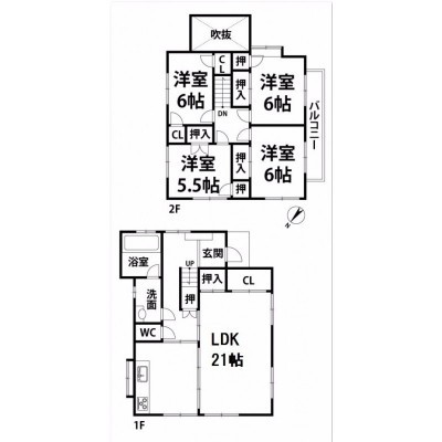 間取図※現況を優先とします