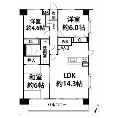 間取図※現況を優先とします
