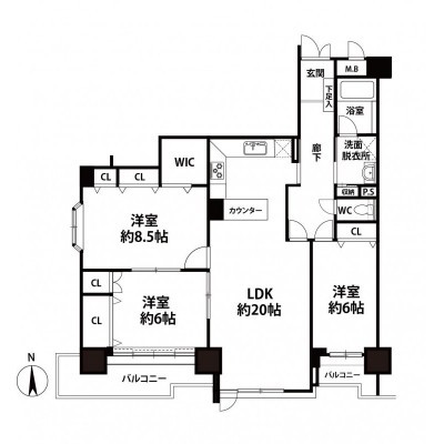 間取図※現況を優先します