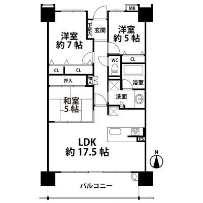 間取図※現況を優先します