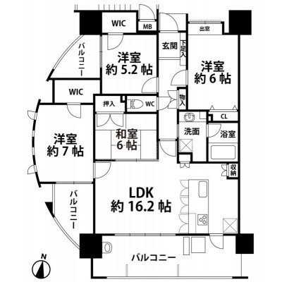 間取図※現況を優先します