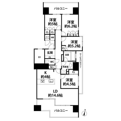 間取図※現況を優先とします