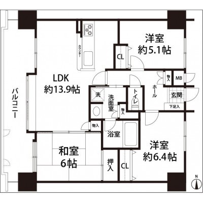 間取図※現況を優先します