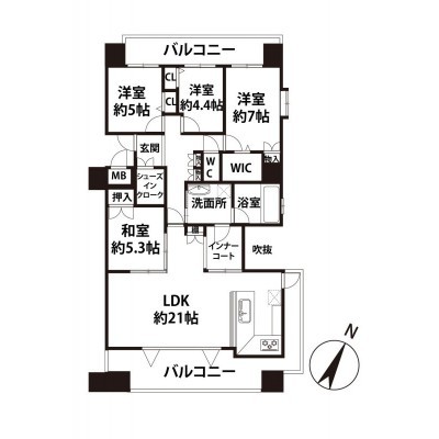 間取図※現況を優先します