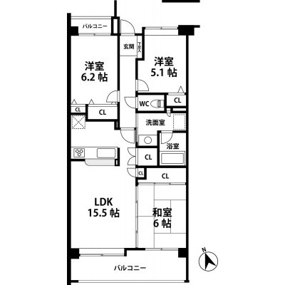 間取図※現況を優先します