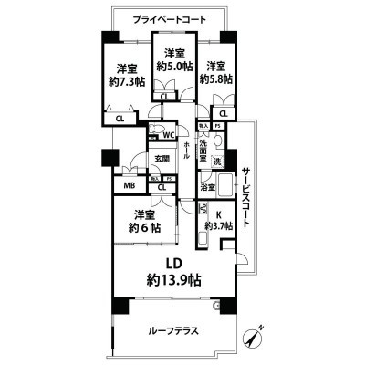 間取図※現況を優先とします