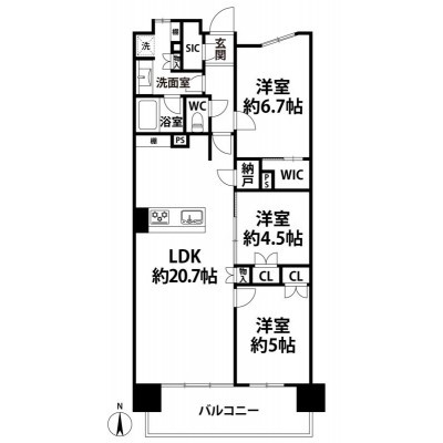 間取図※現況を優先します