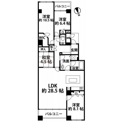 間取図※現況を優先します