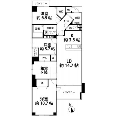 間取図※現況を優先します