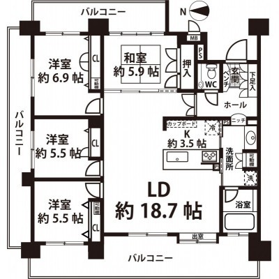 間取図※現況を優先します