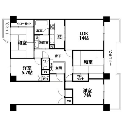 間取図※現況を優先します