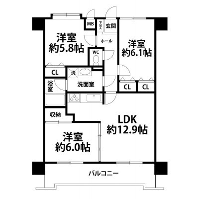 間取図※現況を優先します
