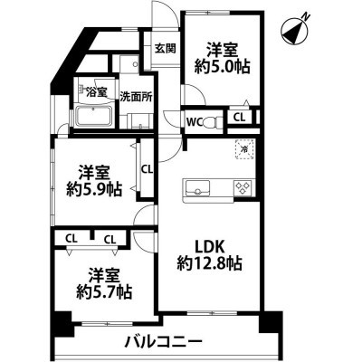 間取図※現況を優先とします
