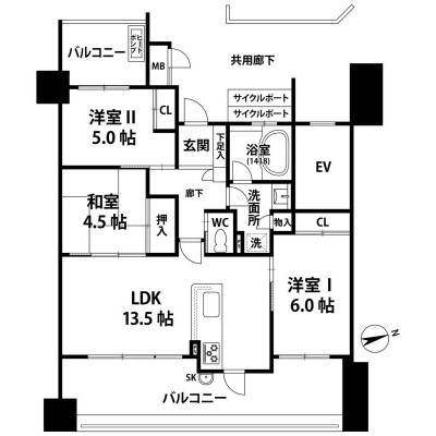 間取図※現況を優先します