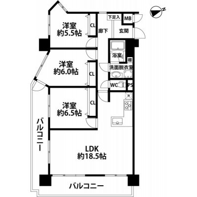 間取図※現況を優先とします