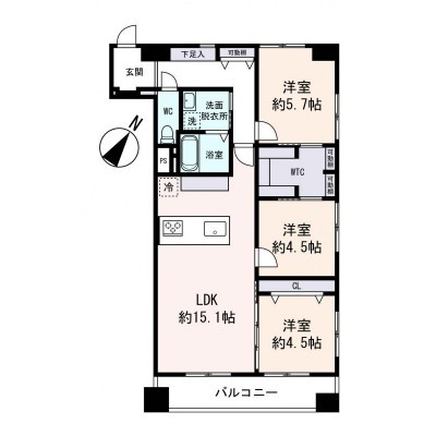 間取図※現況を優先します
