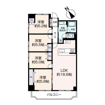間取図※現況を優先します