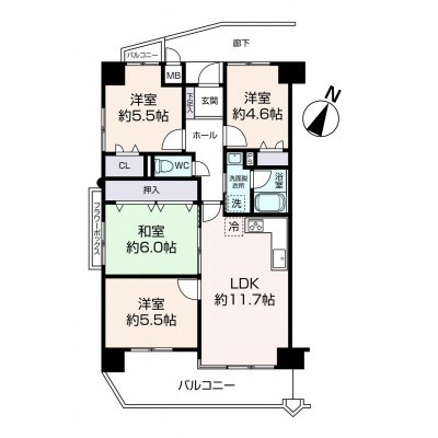 間取図※現況を優先します