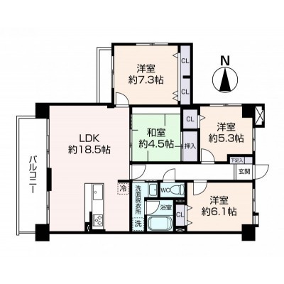 間取図※現況を優先します