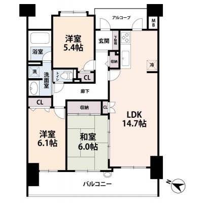 間取図※現況を優先します